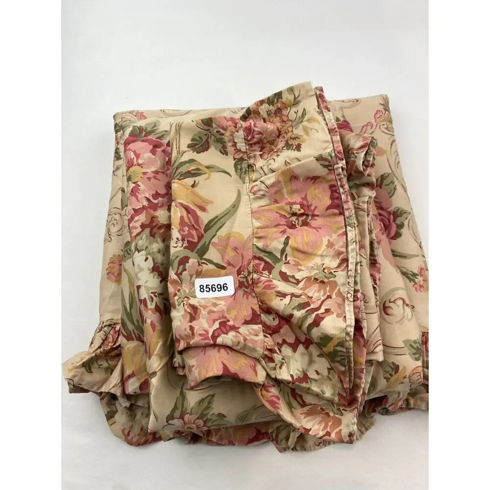 RALPH LAUREN 4 Piece Full Sheet Set Guinevere Floral Fitted Flat 2 Pillow Cases